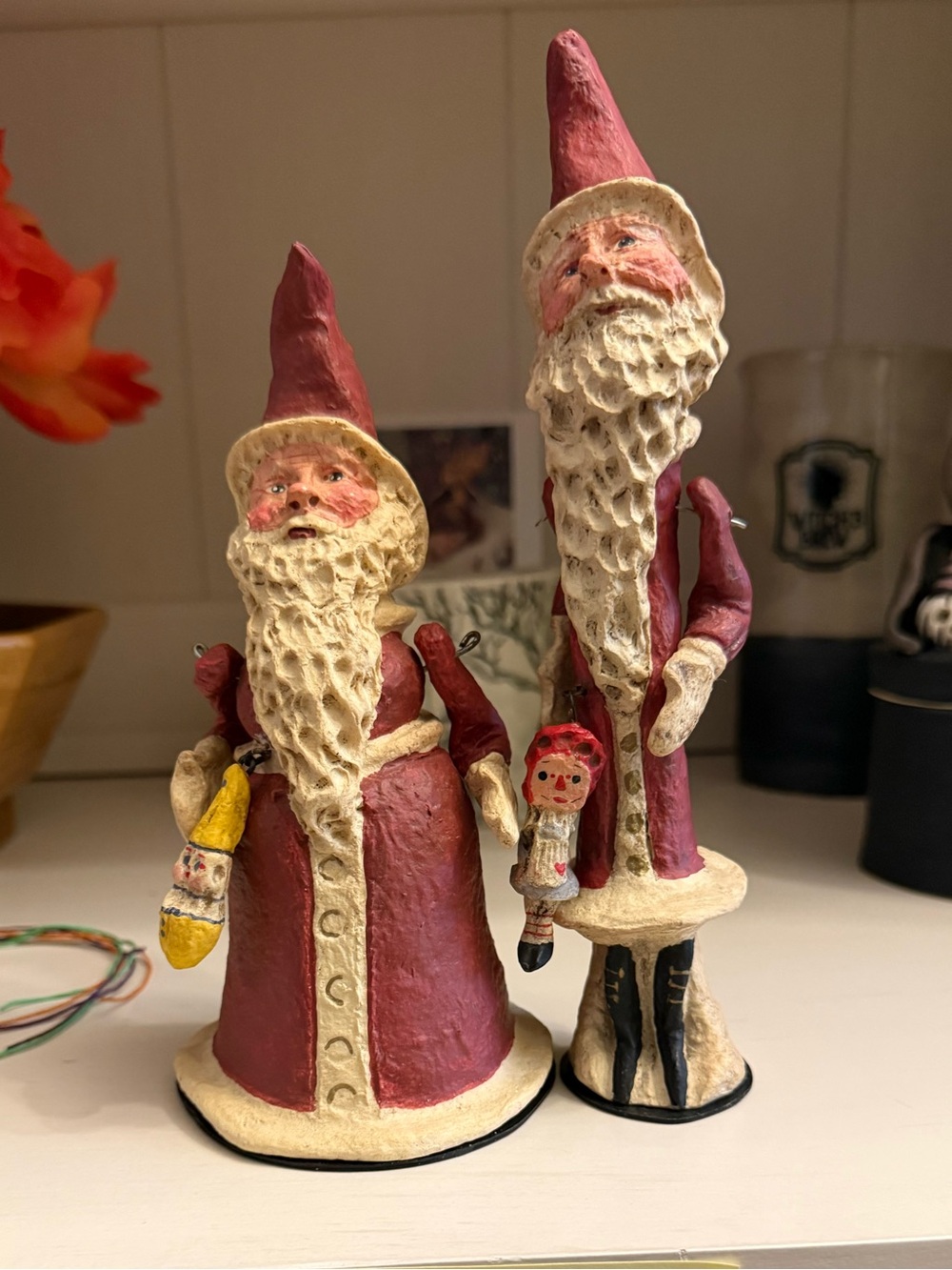 Poli Woggs American Folk Art Santas